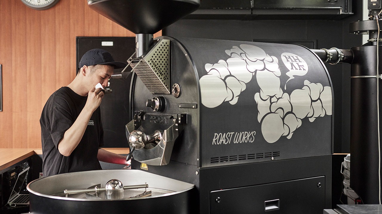 THE COFFEESHOP ROAST WORKS 焙煎作業